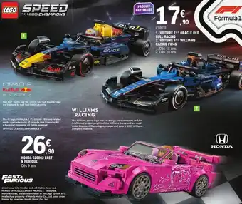 E.Leclerc 1. voiture f1 oracle red bull racing, voiture f1 williams racing fw46 offre