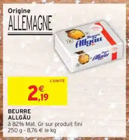 Intermarché BEURRE ALLGÄU offre