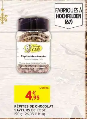 Intermarché PÉPITES DE CHOCOLAT SAVEURS DE L'EST offre