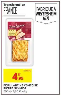 Intermarché Feuillantine Comtoise 'Pierre Schmidt' offre