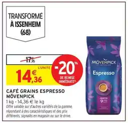 Intermarché CAFÉ GRAINS ESPRESSO MÖVENPICK offre