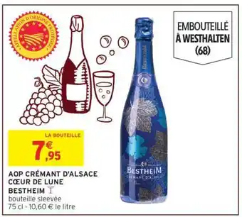 Intermarché AOP CRÉMANT D'ALSACE COEUR DE LUNE offre