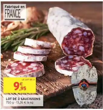 Lot de 3 Saucissons