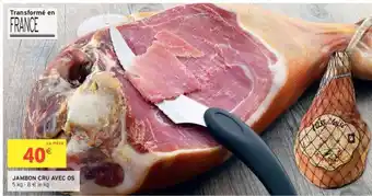 JAMBON CRU AVEC OS