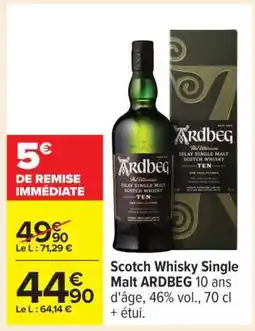Carrefour Scotch Whisky Single Malt ARDBEG offre