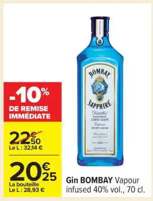 Carrefour GIN BOMBAY offre