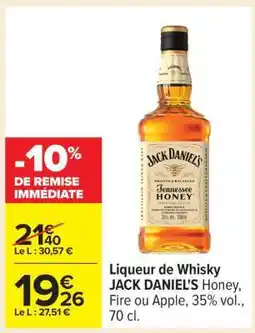 Carrefour Liqueur de Whisky JACK DANIEL'S offre
