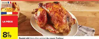 Carrefour Poulet rôti bien-être animal offre