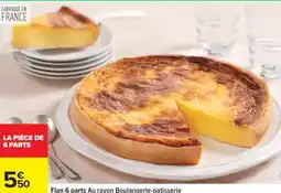 Carrefour Flan 6 parts offre