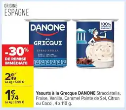 Carrefour Yaourts à la Grecque DANONE offre