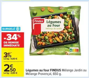 Carrefour Légumes au four FINDUS offre