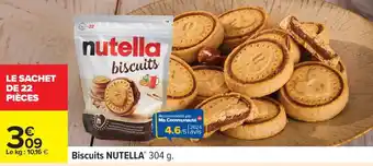 Carrefour Biscuits NUTELLA offre