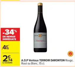 Carrefour A.O.P Ventoux TERROIR DARONTON offre