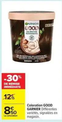 Carrefour Coloration GOOD GARNIER offre
