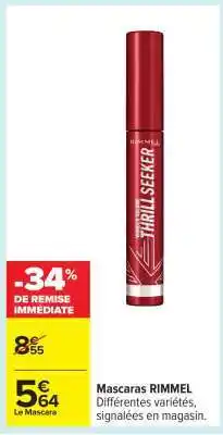 Carrefour Mascaras RIMMEL offre
