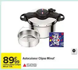 Carrefour Autocuiseur Clipso Minut offre
