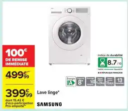 Carrefour Lave linge Samsung offre
