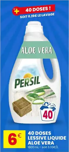 Stokomani PERSIL 40 doses lessive liquide aloe vera offre