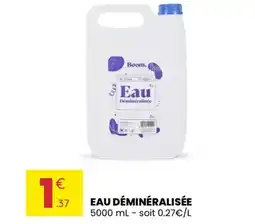 Stokomani Eau déminéralisée offre