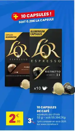 Stokomani L'OR ESPRESSO 10 capsules de café offre
