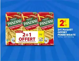 Stokomani PANZANI 2+1 paquet offert penne rigate offre