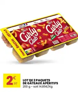 Stokomani VICO Lot de 2 paquets de gâteaux apéritifs offre