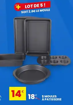 Stokomani 5 moules à patisserie offre
