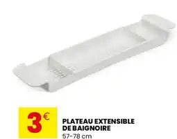 Stokomani Plateau extensible de baignoire offre