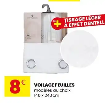 Stokomani Voilage feuilles offre