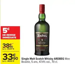 Carrefour ARDBEG Single Malt Scotch Whisky offre