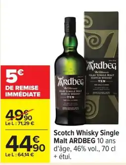 Carrefour ARDBEG Scotch Whisky Single Malt offre