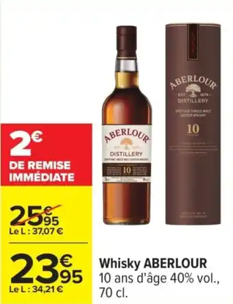 Carrefour ABERLOUR Whisky offre