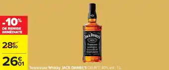 Carrefour JACK DANIEL'S Tennessee Whisky offre