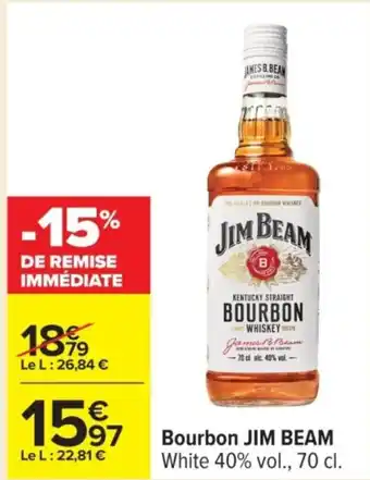 Carrefour JIM BEAM Bourbon offre