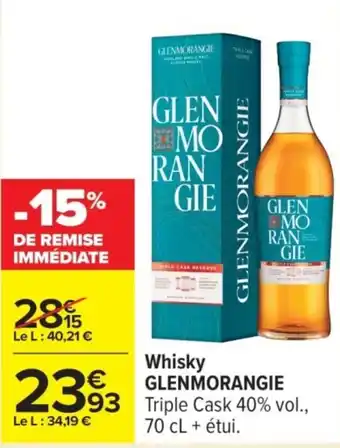 Carrefour GLENMORANGIE Whisky offre