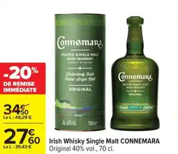 Carrefour CONNEMARA Irish Whisky Single Malt offre