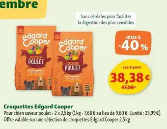 Maxi Zoo EDGARD COOPER Croquettes saveur poulet offre