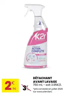 Stokomani K2R Détachant Avant Lavage Action Complète Turbo offre
