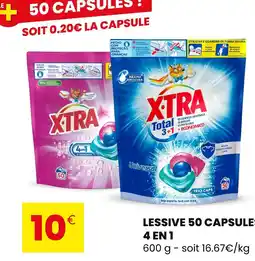 Stokomani X-TRA Lessive 50 capsules 4 en 1 offre