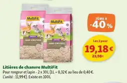 Maxi Zoo MULTIFIT Litières de chanvre offre