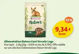 Maxi Zoo VERSELE LAGA Alimentation Nature Cuni offre