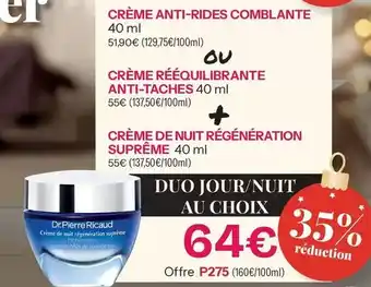 Stanhome Dr. pierre ricaud - crème régéquilibrante anti-taches 40 ml offre