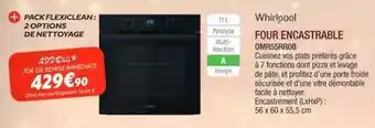 Extra Whirlpool - four encastrable omr55brob offre