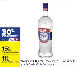 Carrefour POLIAKOV Vodka offre