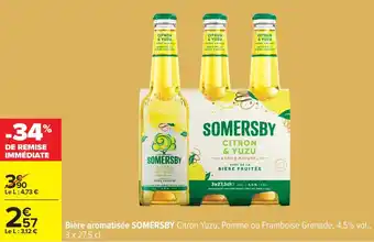 Carrefour SOMERSBY Bière aromatisée offre