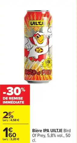Carrefour IPA UILTJE Bière offre