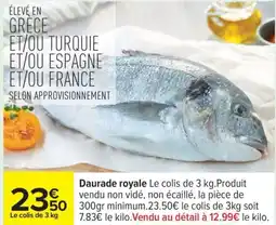 Carrefour Daurade royale offre
