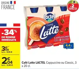 Carrefour LACTEL Café Latte offre