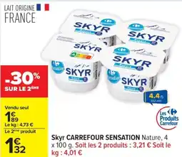 Carrefour Skyr carrefour sensation offre