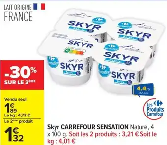 Carrefour Skyr carrefour sensation offre